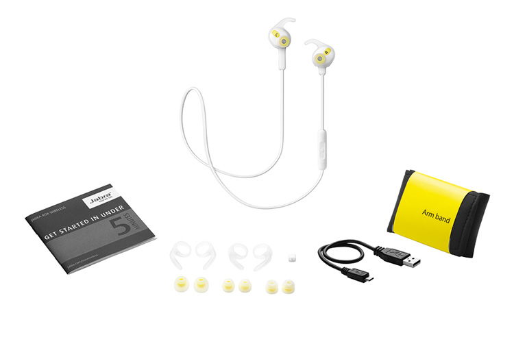 
                                        捷波朗（Jabra) SPORT ROX 洛奇运动版 智能 蓝牙运动耳机 含运动臂带 IP54防水防尘 白色                