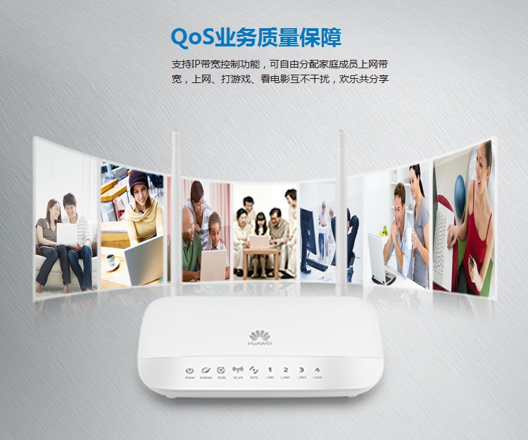 华为（HUAWEI） HG532d 300M ADSL2+无线路由器（白色）