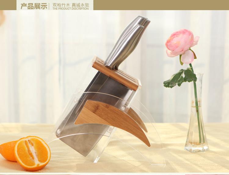 双枪（suncha）不锈钢刀具套装 亚克力刀座5件套 TD1101