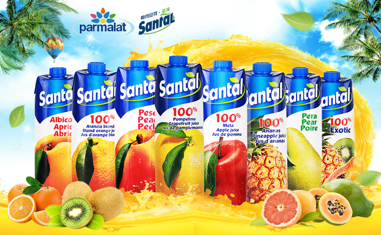 意大利进口 帕玛拉特圣涛(parmalat)桃汁饮料 1l*3盒 连包