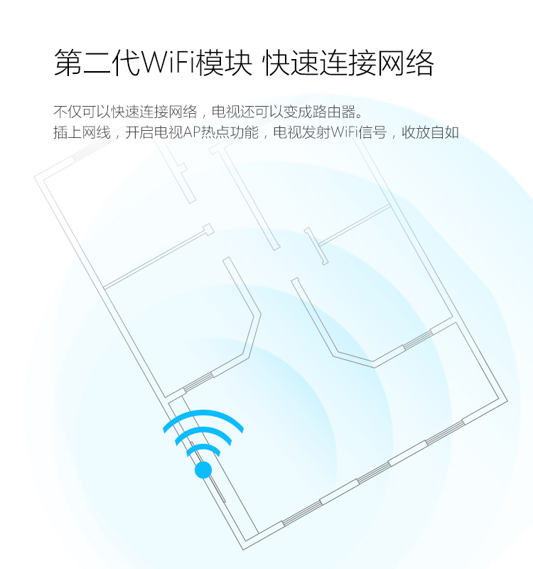 酷开(coocaa)K65 65英寸全高清智能网络液晶平板电视 酷开系统 WiFi(黑色)