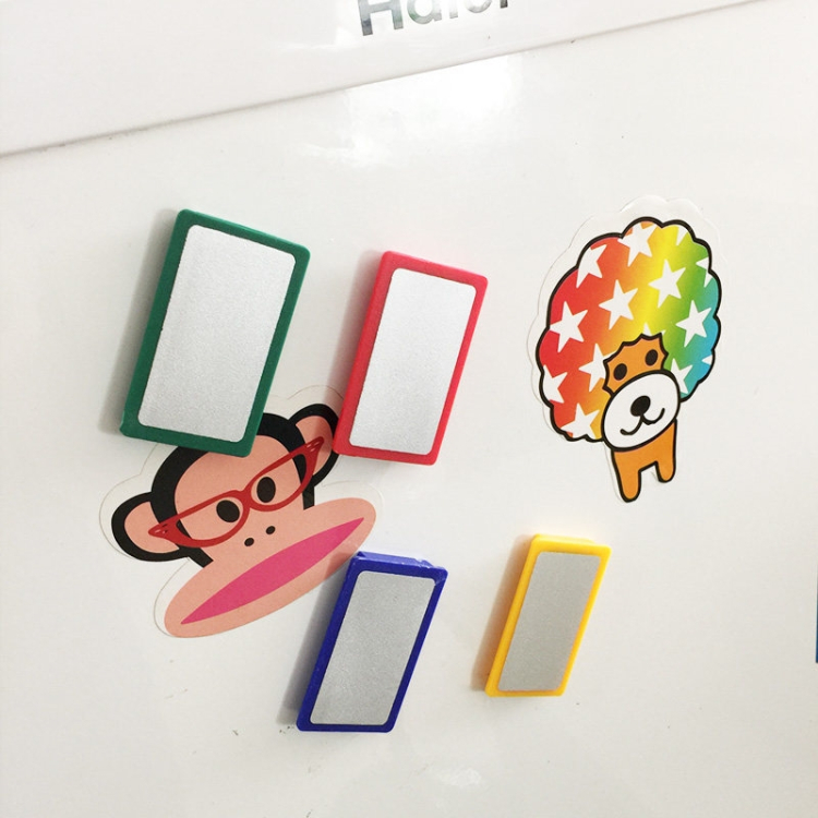 斯图(sitoo)白板磁铁条磁铁贴彩色磁贴磁块【方型白板黄色10包装】