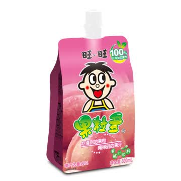 旺旺 果粒多 果汁饮料休闲饮品 蜜桃味 300ml