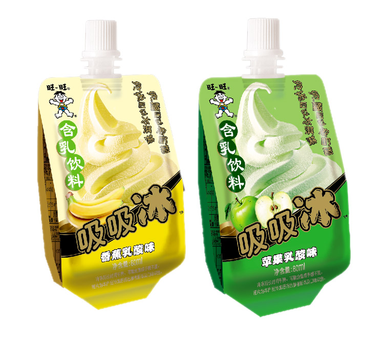 旺旺 吸吸冰 冷饮综合包 苹果 香蕉 80ml*4