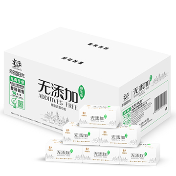 
                                        
                                                                                幸福阳光 抽纸无添加家用大规格纸巾3层150抽18包母婴可用餐巾纸(不加柔软剂、湿强剂、荧光增白剂)                