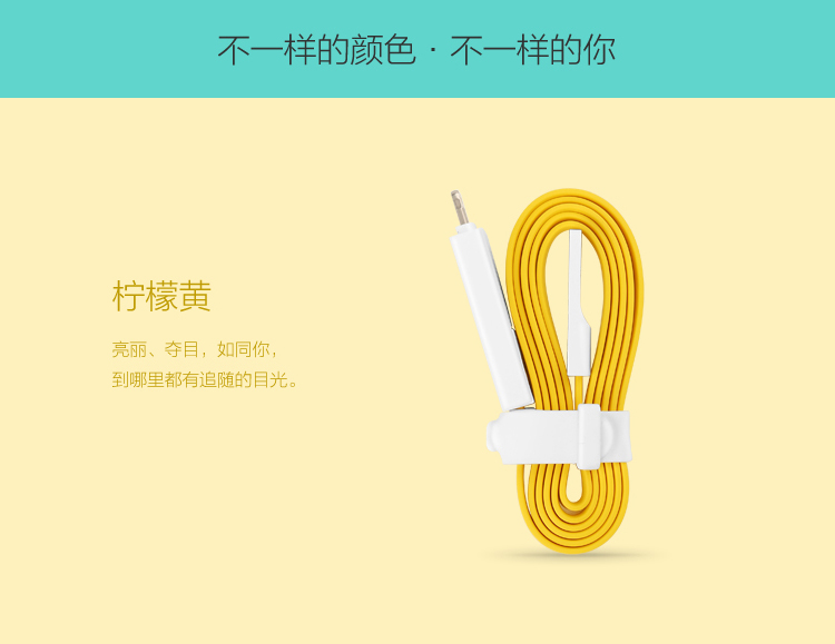 
                                        品胜 小面数据充电线 Micro USB/Lightning接口 二合一手机充电线 0.8米 湖水蓝 适用于苹果 安卓 华为 三星                