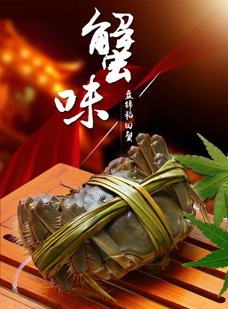 盘锦河蟹15两8只母蟹礼盒装