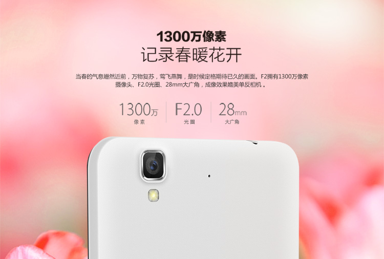大神 F2 (8675-A) 智尚白 移动联通电信4G手机 双卡双待