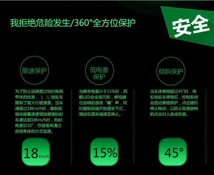 自由行（Freewalker）高速电动独轮车迷你电动车自平衡体感车T6