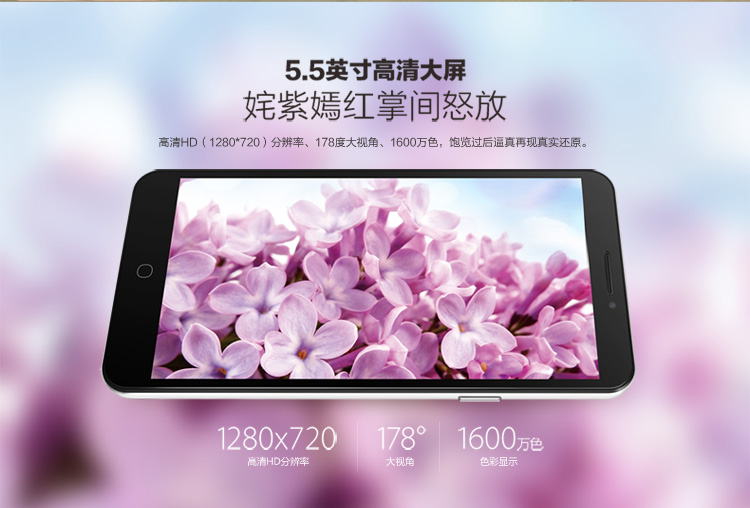 大神 F2 (8675-A) 智尚白 移动联通电信4G手机 双卡双待