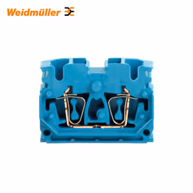 魏德米勒 Z系列,直通型接线端子,额定横截面:2.5mm,弹片联接,蓝色,直接安装；ZDUB 2.5-2/4AN/DB BL