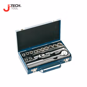 捷科(jetech) 15件12.5mm(1/2")公制六角套筒组件；SK1/2-15S