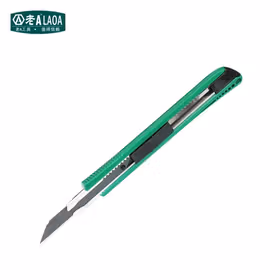 老A(LAOA) 30&deg;锐角小号美工刀,绿色9mm；LA115300