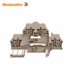 魏德米勒 Z系列,双层端子,额定横截面:2.5mm,弹片联接,深褐；ZDK 2.5/LD RT/2