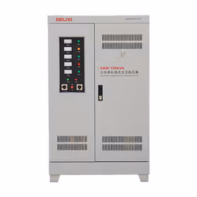 德力西电气 三相大功率补偿式电力稳压器；SBW-100KVA (三相)输出400V 铜