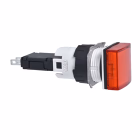 施耐德电气 方形红色(LED12～24V) 16mm指示灯；XB6CV4BB