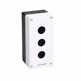 德力西电气 按钮开关；LAY5s-HZ 3孔白面盖(按钮盒)