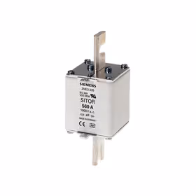 西门子 SITOR熔断片,含开槽的刀形触头,NH2,输入：560A,aR,UnAC：1000V,前端标示警报器；3NE NH2 560A 1000V AC aR 开槽刀形触刀