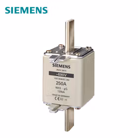 西门子 NH熔断片,NH3,输入：250A,gG,UnAC：690V,UnDC：440V,前端标示警报器,导电握耳；NH Fuse Size 3 gG/gL 250A 690VAC/440VDC