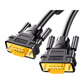 绿联(UGREEN) VGA公对公线1-10M:3+6芯；OD 8.0MM铜线芯 铝箔+铝编多重屏蔽5米以下单磁环1.5米:铝箔袋包装；11630