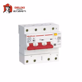 德力西电气 漏电微型断路器；DZ47LE-125 3P+N li(C) 100A