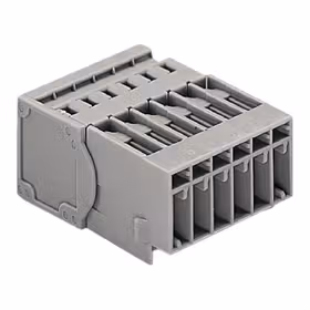 万可(WAGO) 1线针型连接器,固定销钉,4mm,焊针间距5mm,3极,灰色；769-603/001-000