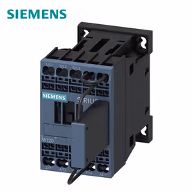 西门子 牵引接触器,12A,5.5kW,24VDC,集成有瞬态抑制二极管,3极,尺寸S00笼卡式连接适合于PLC输出端用于立式安装位置；3RT20172KB421LA0