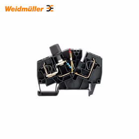 魏德米勒 Z系列,熔断器型接线端子,额定横截面:2.5mm,弹片联接,黑色,直接安装；ZSI 2.5-2/2X2AN/G20/LD4