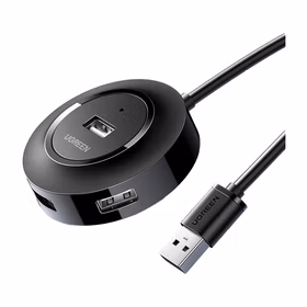 绿联UGREEN 4口HUB集线器 20277 1m 黑色