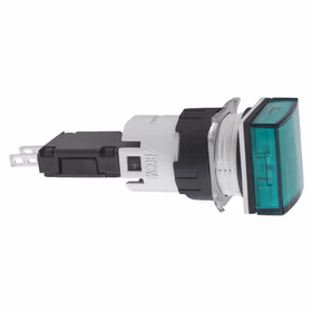 施耐德电气 方形绿色(LED12～24V) 16mm指示灯；XB6CV3BB