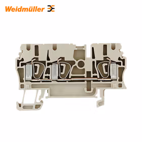 魏德米勒 直通型接线端子,弹片联接,2.5mm,800V,24A,白色；ZDU 2.5/3AN WS