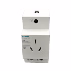 西门子 ET-5SY国产 模块化插座输出端口,2P+E,250V,10A,2.5MW,遵照英国标准,用于安装在配电板里；5TE68061CC