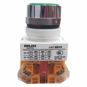 德力西电气 按钮开关；LAY7-11BN 绿