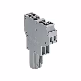 万可(WAGO) 2线孔型连接器,4mm,3极,灰色；769-123