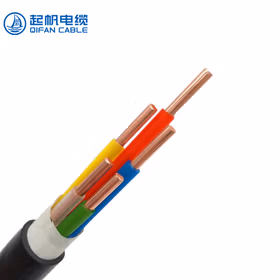 起帆电线电缆 NH-YJV5*6平方国标铜芯5芯耐火交联绝缘护套电力电缆 1米