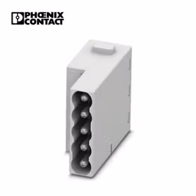 菲尼克斯 插芯模块,位数:5,电源针位:5,控制针位:0,每位接线数目:2,针脚,直插式连接,230/400V,10A,0.25mm...1.5mm；HC-M-05L-TPT-M