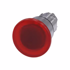 西门子 发光蘑菇头推拉开关,22mm,圆形,金属,高光,红色,40mm,锁定,拉动释放机构；3SU10511BA200AA0