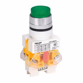 德力西电气 按钮开关；LAY7-10DZS 220V 氖灯 红