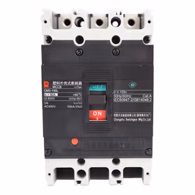 常熟开关 塑壳断路器 分断能力50kA 3P 80A；CM3-100L/3300 80A 板前接线