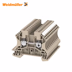 魏德米勒 直通型接线端子,螺钉联接,4mm,800V,32A,深褐；WDU 4/10/BEZ