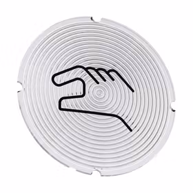 西门子 铭板适用于发光按钮,圆形,乳白色,带黑色文字,带图形符号：手动操作；3SU19000AB710RP0