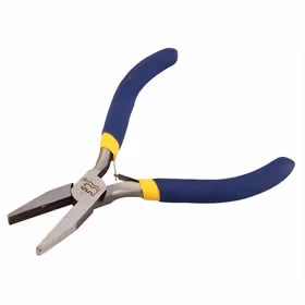 长城精工 Cr-V美式精抛双沾塑柄迷你扁嘴钳新4.5寸；217004