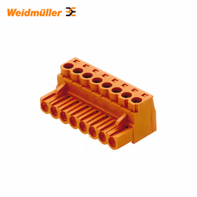 魏德米勒 PCB接插件,压线框接线插头；BLZ 5.08/04/180 SN OR BX