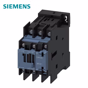 西门子 牵引接触器,12A,5.5kW,1NO+1NC带电子驱动装置24VDC,集成有可变电阻,3极,尺寸S0环形电缆终端衔套连接；3RT20244XB400LA2