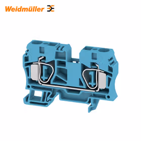 魏德米勒 直通型接线端子,弹片联接,10mm,1000V,57A,蓝色；ZDU 10 BL