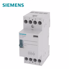 西门子 INSTA接触器0/1自动带4个常开触点25A,230VAC220VDC控制电压；5TT5 25A 4NO 230AC/220DC Auto
