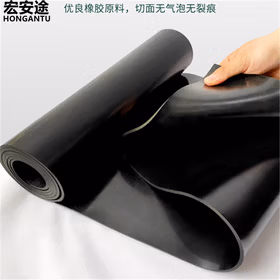 宏安途 绝缘胶垫 6KV橡胶板配电房电厂胶皮地毯绝缘脚垫 1米*1米 3mm厚黑色