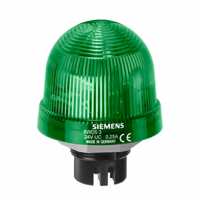 西门子 集成的信号灯,闪光,带内置闪光电子设备,绿色,115VAC,直径为70mm；8WD53400CC