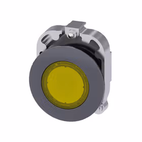 西门子 发光按钮,30mm,圆形,金属,亚光,黄色,正面固定环,用于扁安装键控式；3SU10610JB300AA0