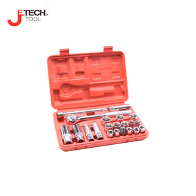 捷科(jetech) 21件10mm(3/8")公制六角套筒组件；SK3/8-21SP